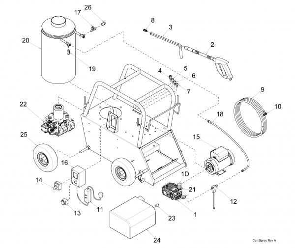 1000 QE Replacement Parts Diagram