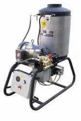 Electric hot water pressure washers, LP gas-heated