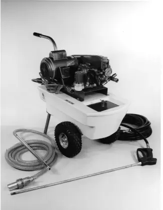 The first two standard production models of Cam Spray pressure washers