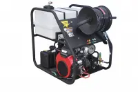 RCJ frame sewer jetter in a small service van