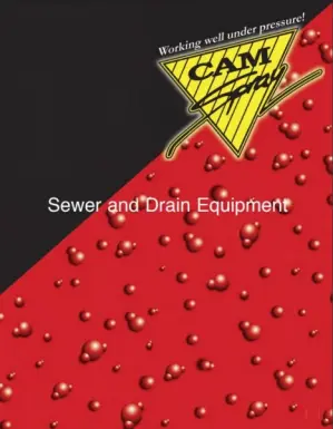 cam spray sewer jetter catalog cover