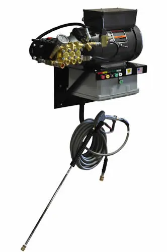  Cam Spray 1500AEWM Wall Mount Electric Powered Cold Water  Pressure Washer, 1450 psi, 50' Hose : Patio, Lawn & Garden